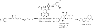 Graphical abstract: Asymmetric total synthesis of (−)-δ-lycorane