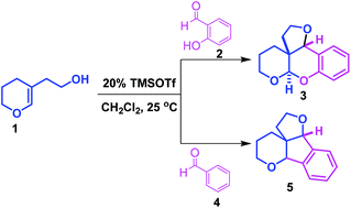 Graphical abstract: Tandem Prins-type cyclization for the stereoselective construction of fused polycyclic ring systems