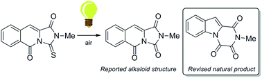 Graphical abstract: Total synthesis and structural revision of a mangrove alkaloid