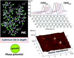 Graphical abstract: Depth profiling X-ray photoelectron spectroscopy and atomic force microscopy of Cd(ii)- and Pb(ii)-selective electrodes based on nano metal sulfides