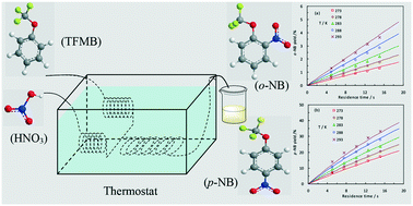 Graphical abstract: Kinetics study of heterogeneous continuous-flow nitration of trifluoromethoxybenzene
