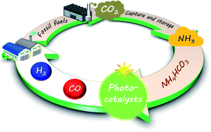 Graphical abstract: Efficient photocatalytic carbon monoxide production from ammonia and carbon dioxide by the aid of artificial photosynthesis