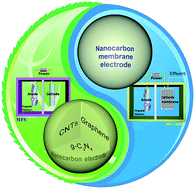 Graphical abstract: Nanocarbon based composite electrodes and their application in microbial fuel cells