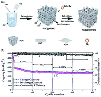 Graphical abstract: A high-efficiency N/P co-doped graphene/CNT@porous carbon hybrid matrix as a cathode host for high performance lithium–sulfur batteries
