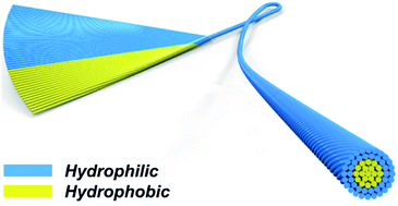 Graphical abstract: A fiber-shaped solar cell showing a record power conversion efficiency of 10%