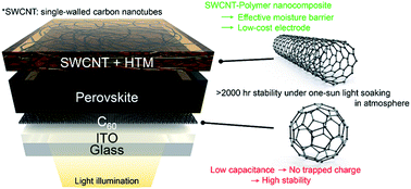 Graphical abstract: Carbon-sandwiched perovskite solar cell