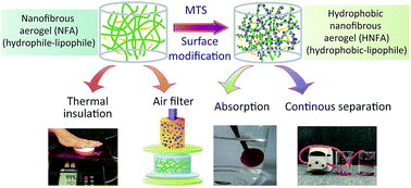 Graphical abstract: A facile route to the production of polymeric nanofibrous aerogels for environmentally sustainable applications