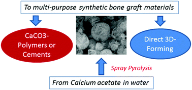 Graphical abstract: Simple and economic elaboration of high purity CaCO3 particles for bone graft applications using a spray pyrolysis technique