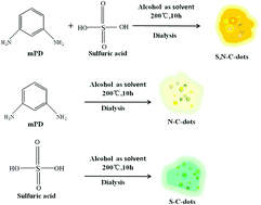 Graphical abstract: Towards efficient dual-emissive carbon dots through sulfur and nitrogen co-doped