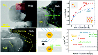 Graphical abstract: Doping of thermoelectric PbSe with chemically inert secondary phase nanoparticles