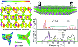 Graphical abstract: Two-dimensional stoichiometric boron carbides with unexpected chemical bonding and promising electronic properties