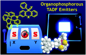 Graphical abstract: Molecular engineering of phosphacycle-based thermally activated delayed fluorescence materials for deep-blue OLEDs