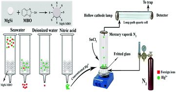 Graphical abstract: Mercapto-modified magnesium silicate micro-particles for efficient extraction and preconcentration of mercury ions from estuary waters