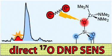 Graphical abstract: Direct 17O dynamic nuclear polarization of single-site heterogeneous catalysts
