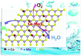 Graphical abstract: One-step synthesis of cobalt-doped MoS2 nanosheets as bifunctional electrocatalysts for overall water splitting under both acidic and alkaline conditions