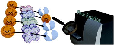 Graphical abstract: High-throughput screening of solid-state catalysts for nerve agent degradation