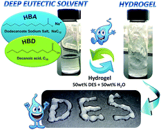 Graphical abstract: Supramolecular hydrogel based on a sodium deep eutectic solvent