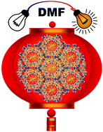 Graphical abstract: A heterobimetallic metal–organic framework as a “turn-on” sensor toward DMF