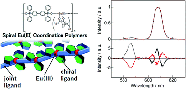 Graphical abstract: Spiral Eu(iii) coordination polymers with circularly polarized luminescence