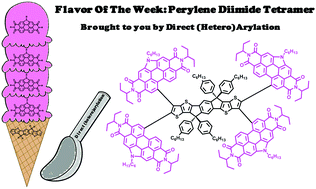 Graphical abstract: A tetrameric perylene diimide non-fullerene acceptor via unprecedented direct (hetero)arylation cross-coupling reactions