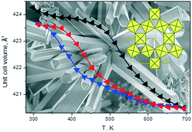 Graphical abstract: Strong negative thermal expansion in the hexagonal polymorph of ScF3
