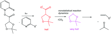 Graphical abstract: Fragmentation of a dioxolanyl radical via nonstatistical reaction dynamics: characterization of the vinyloxy radical by ns time-resolved laser flash photolysis