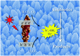 Graphical abstract: Highly-oriented one-dimensional MOF-semiconductor nanoarrays for efficient photodegradation of antibiotics