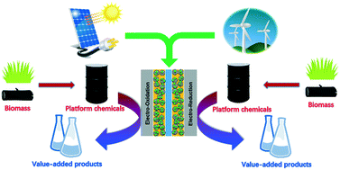 Graphical abstract: Electrocatalytic valorisation of biomass derived chemicals