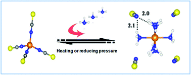 Graphical abstract: Efficient and reversible absorption of ammonia by cobalt ionic liquids through Lewis acid–base and cooperative hydrogen bond interactions