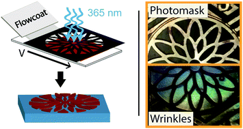 Graphical abstract: Rapid and controlled photo-induced thiol–ene wrinkle formation via flowcoating