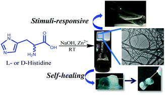 Graphical abstract: Chirality control of multi-stimuli responsive and self-healing supramolecular metallo-hydrogels