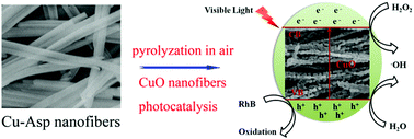 Graphical abstract: Porous CuO nanofibers derived from a Cu-based coordination polymer as a photocatalyst for the degradation of rhodamine B