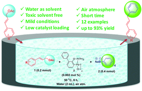 Graphical abstract: Aqueous protocol for allylic arylation of cinnamyl acetates with sodium tetraphenylborate using a Bedford-type palladacycle catalyst