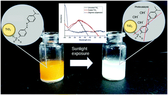 Graphical abstract: Solar light efficient photocatalytic activity degradation of emergent contaminants by coated TiO2 nanoparticles