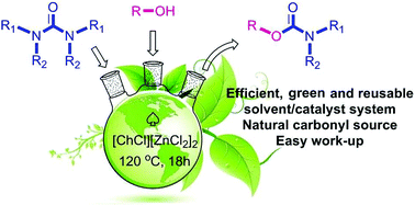 Graphical abstract: Ureas as safe carbonyl sources for the synthesis of carbamates with deep eutectic solvents (DESs) as efficient and recyclable solvent/catalyst systems