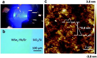Graphical abstract: Lanthanide Yb/Er co-doped semiconductor layered WSe2 nanosheets with near-infrared luminescence at telecommunication wavelengths