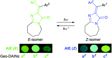 Graphical abstract: Synthesis and properties of geometrical 4-diarylmethylene analogs of the green fluorescent protein chromophore