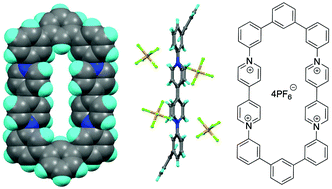 Graphical abstract: A macrocyclic receptor containing two viologen species connected by conjugated terphenyl groups