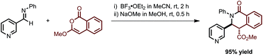 Graphical abstract: Formal [4 + 2] cycloaddition of imines with alkoxyisocoumarins