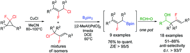Graphical abstract: (2-Fluoroallyl)boronates: new reagents for diastereoselective 2-fluoroallylboration of aldehydes