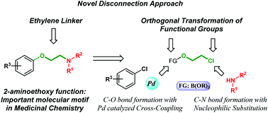 Graphical abstract: Palladium catalyzed chloroethoxylation of aromatic and heteroaromatic chlorides: an orthogonal functionalization of a chloroethoxy linker