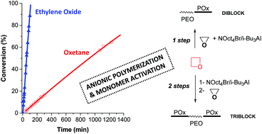 Graphical abstract: Anionic polymerization of activated oxetane and its copolymerization with ethylene oxide for the synthesis of amphiphilic block copolymers