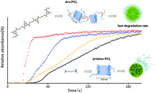 Graphical abstract: Synthesis of aromatic-doped polycaprolactone with tunable degradation behavior