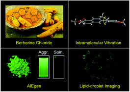 Graphical abstract: Exploration of biocompatible AIEgens from natural resources