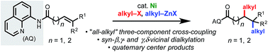 Graphical abstract: Directed nickel-catalyzed 1,2-dialkylation of alkenyl carbonyl compounds