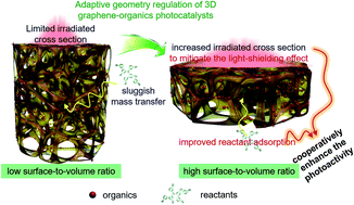 Graphical abstract: An adaptive geometry regulation strategy for 3D graphene materials: towards advanced hybrid photocatalysts