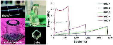 Graphical abstract: 3D printing of shape memory hydrogels with tunable mechanical properties
