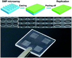 Graphical abstract: Tunable shape memory polymer mold for multiple microarray replications