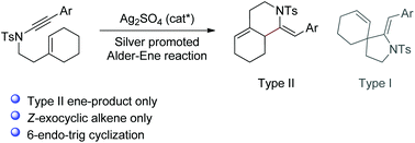 Graphical abstract: Ag-Catalyzed cycloisomerization of 1,6-enynamide: an intramolecular type II Alder-ene reaction