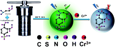 Graphical abstract: Novel fluorescent probes based on nitrogen–sulfur co-doped carbon dots for chromium ion detection